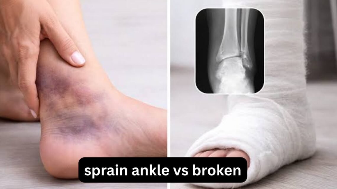 Sprain Ankle vs Broken